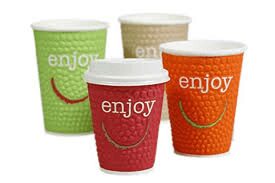 Double Walled ‘Enjoy’ Cups